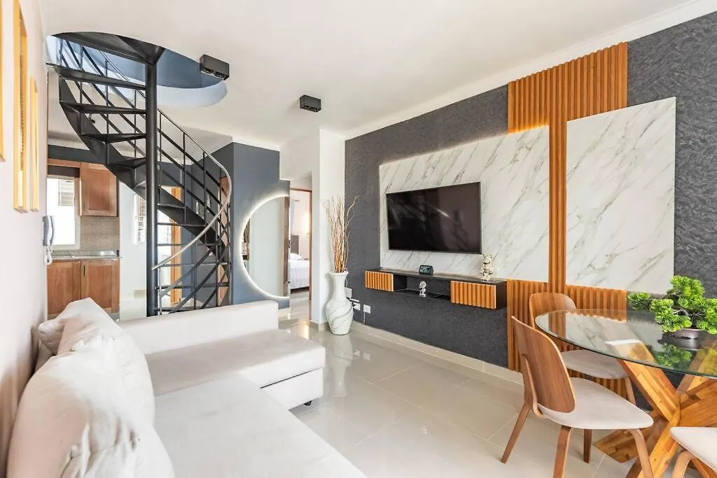 Hermoso Apartamento Penthouse Con Terraza Y Jacuzzis Privado Santo Domingo Lägenhet