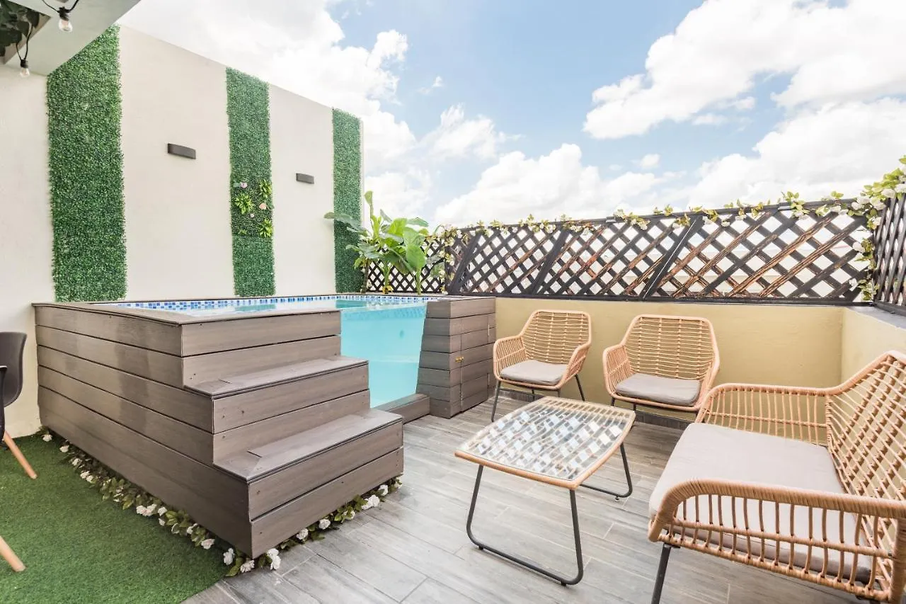 Hermoso Apartamento Penthouse Con Terraza Y Jacuzzis Privado Santo Domingo