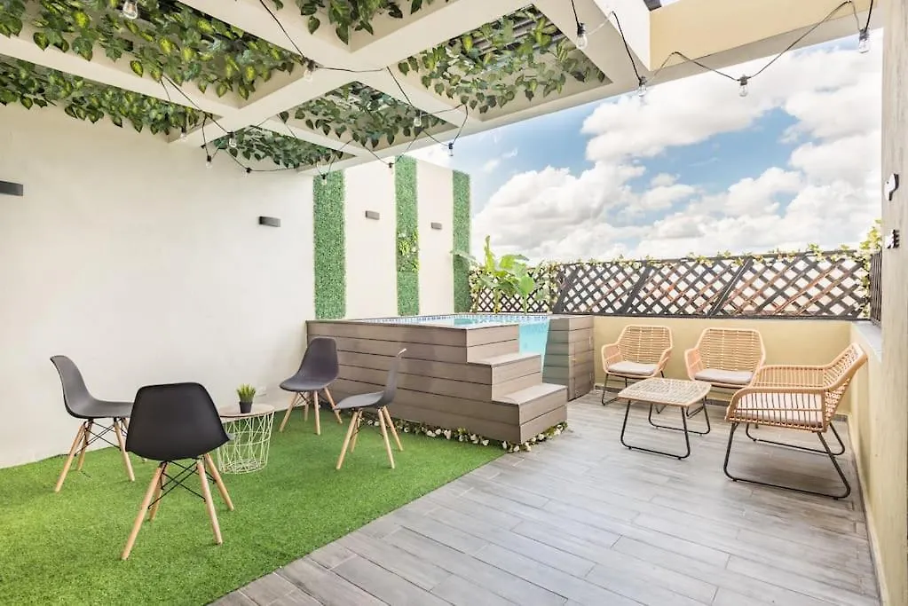 Hermoso Apartamento Penthouse Con Terraza Y Jacuzzis Privado Santo Domingo Appartement
